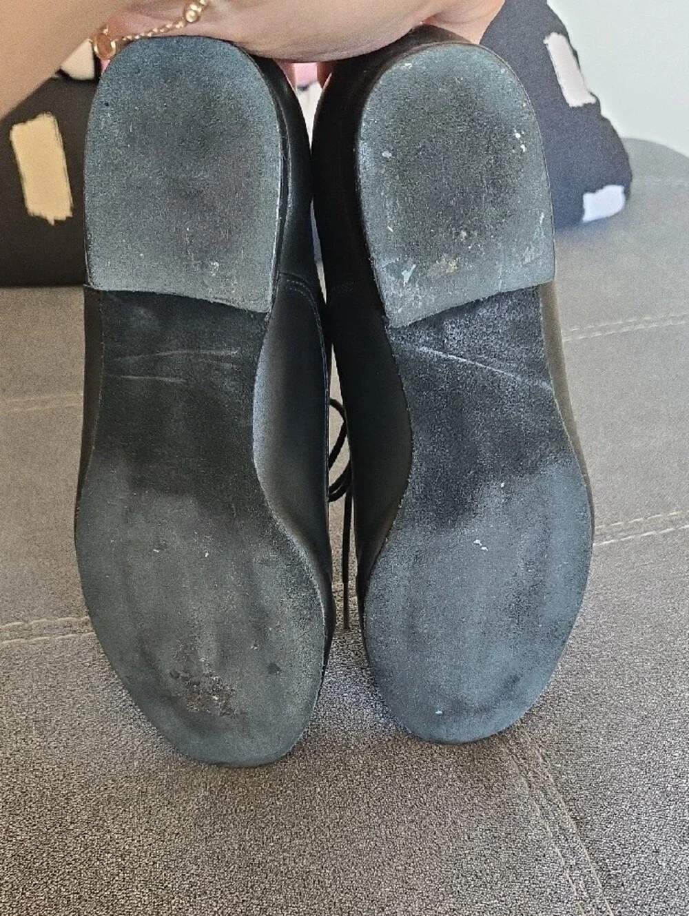 Capezio Leather Men's Ballroom Dance Shoes Black Lace-Up